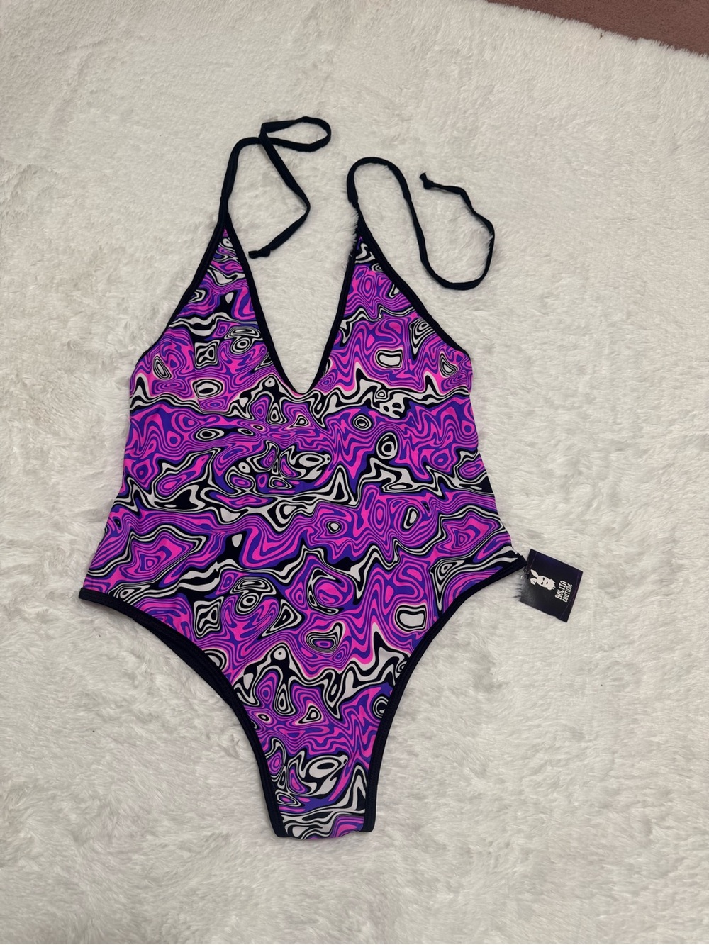 New 3x purple psychedeli bodysuit top festival rave trippy hippy boho outfit